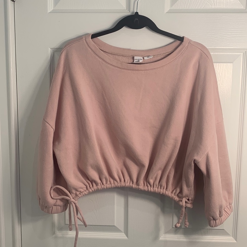 Melrose & Market Cozy Cropped Sweatshirt SIZE L